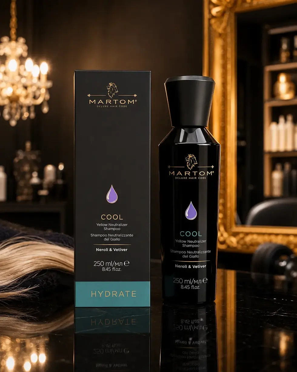 Martom Deluxe Hair Code COOL champú neutralizante hidratante para balayage rubio en Barcelona