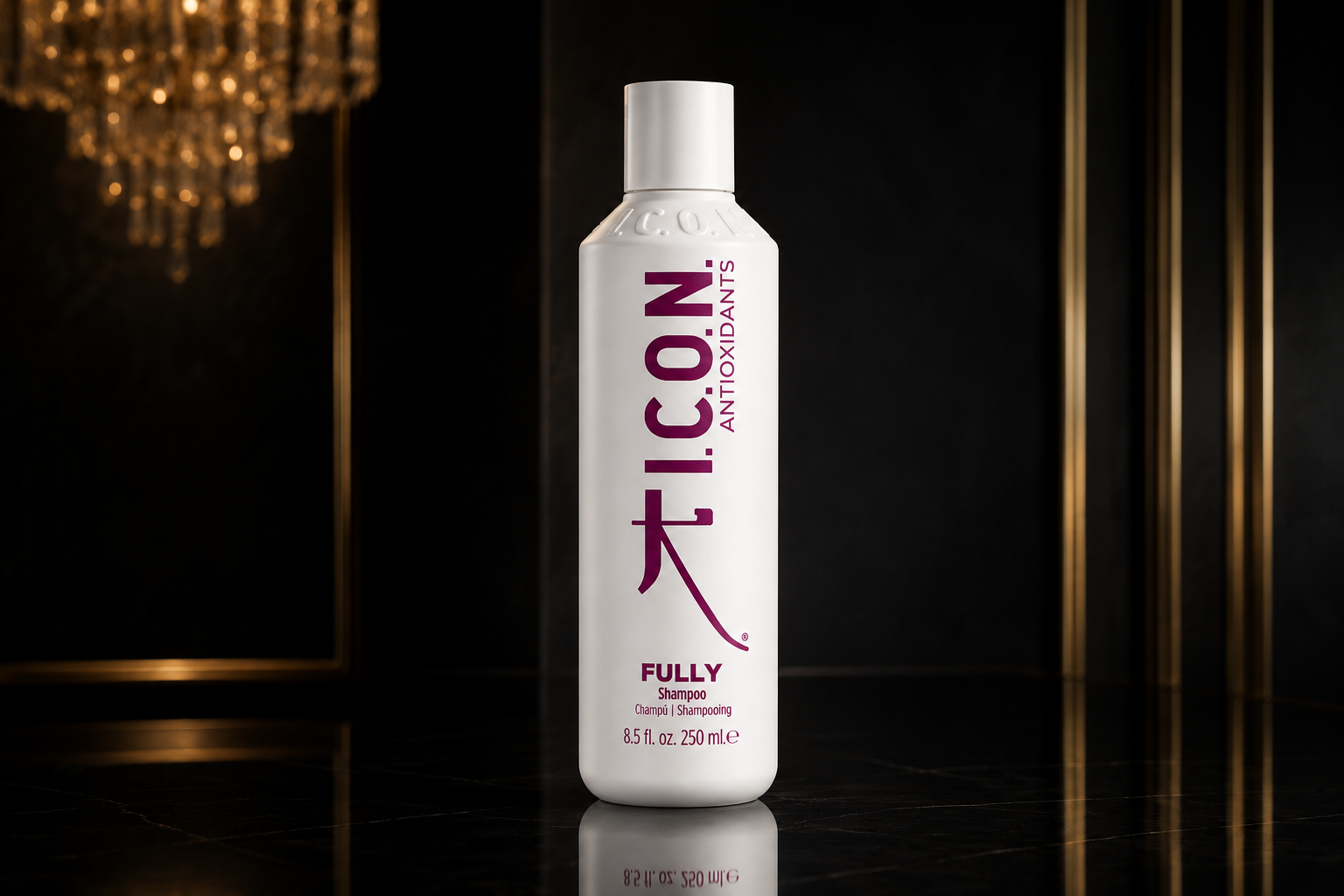 I.C.O.N. Fully Shampoo, champú antioxidante para limpiar y proteger el cabello disponible en Mirik Beauty Barcelona