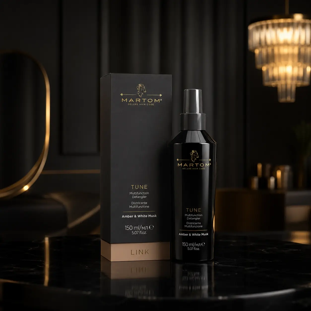 Tune - Desenredante multifuncional de Martom Deluxe Hair Code Link para desenredar, suavizar y preparar el cabello
