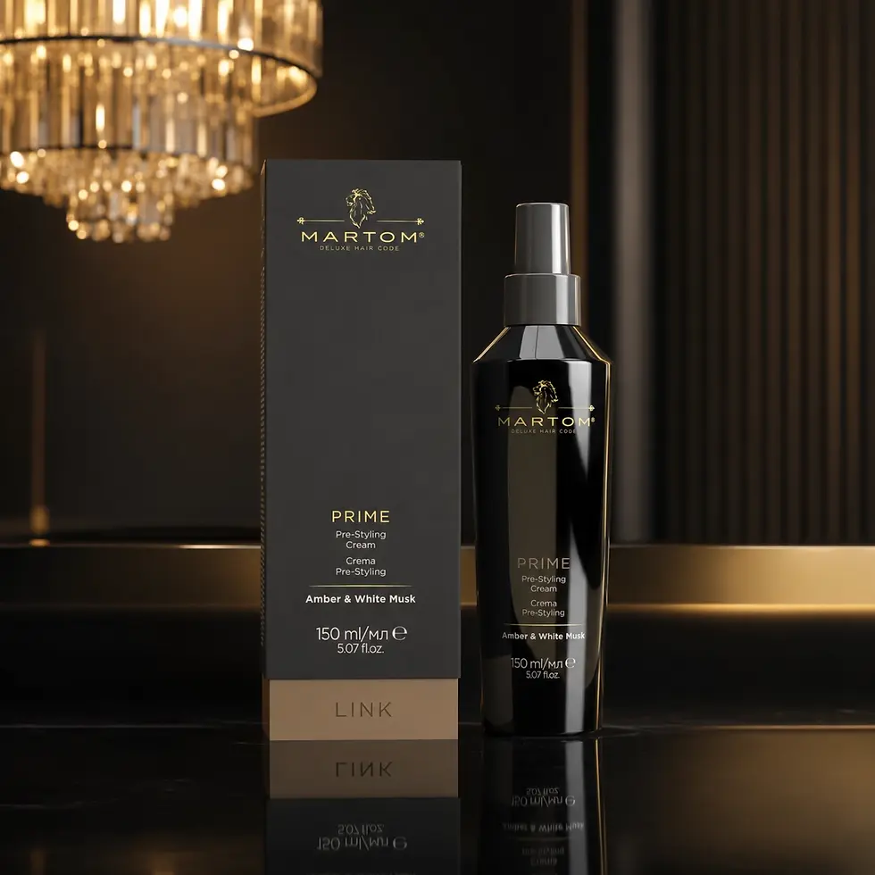 Prime - Crema Pre-Peinado de Martom Deluxe Hair Code Link para preparar el cabello antes del styling en Mirik Beauty