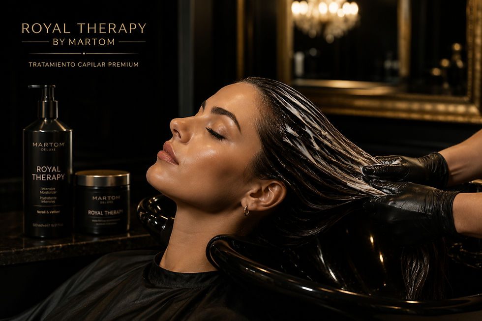 Aplicación de tratamiento capilar en Mirik Beauty Barcelona