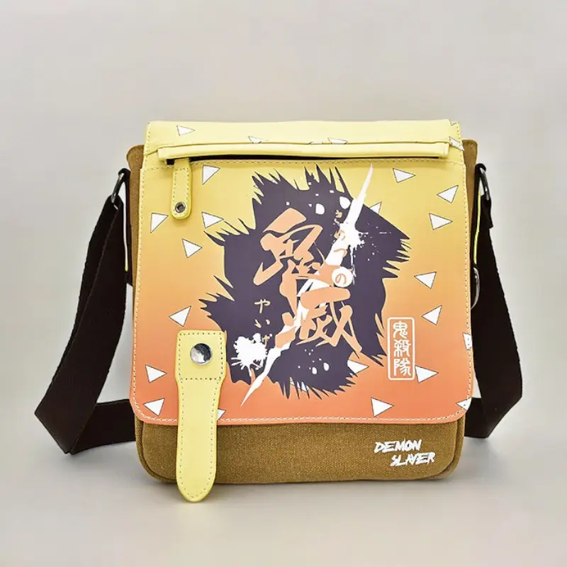 Thumbnail: Anime Zenitsu Adjustable Canvas Messenger Bags