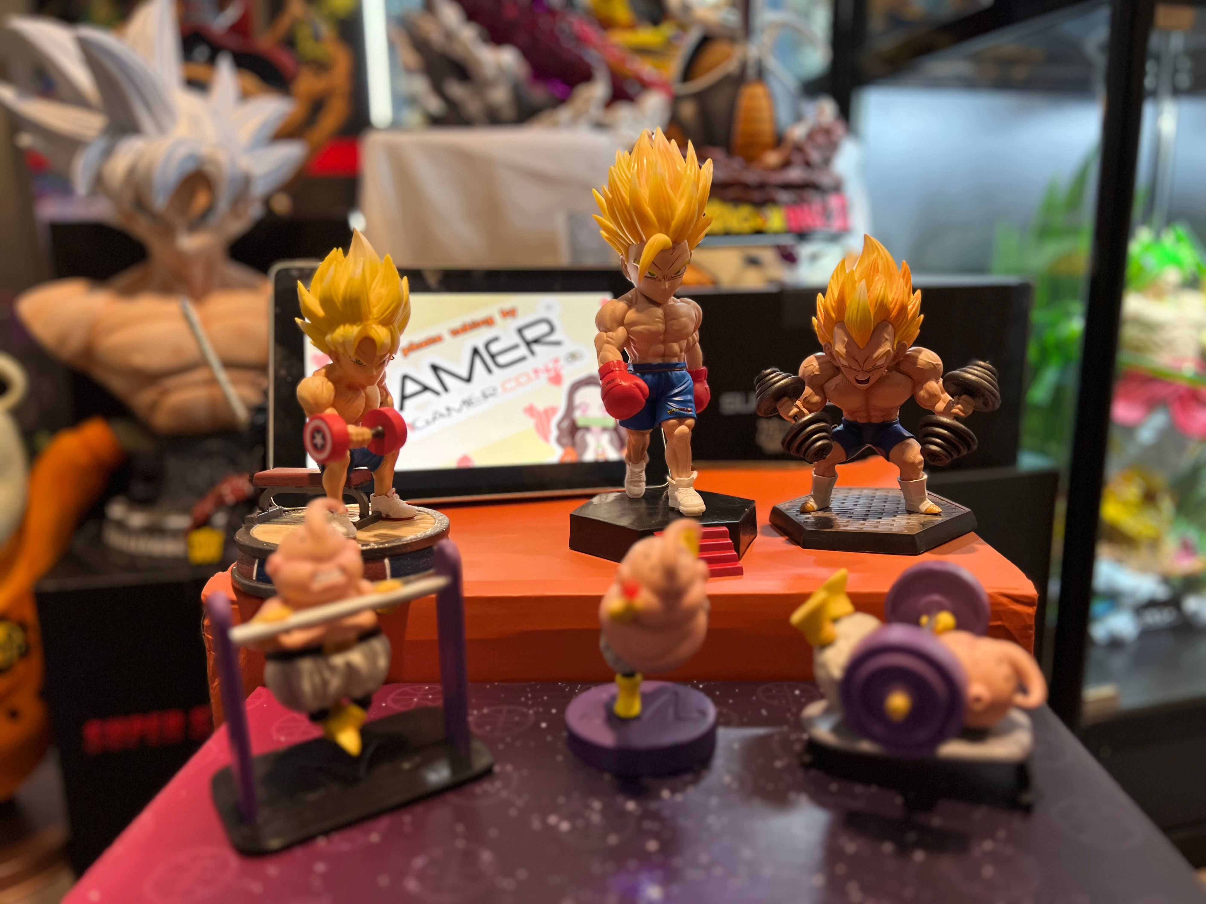 Dragon ball Z GYM Goku\Gohan\Vegeta\Buu PVC