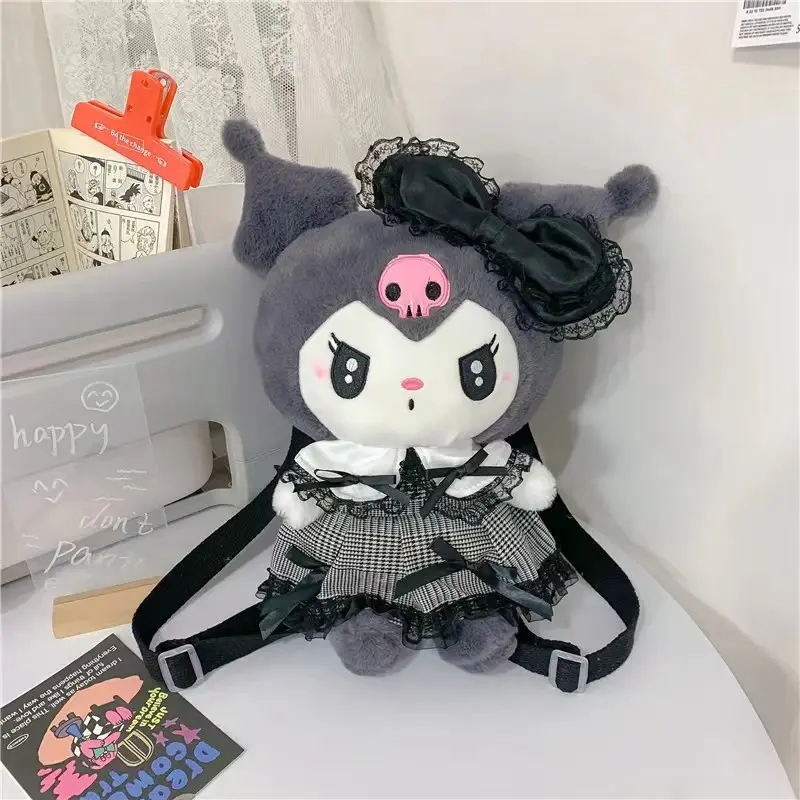 Thumbnail: Anime Kuromi Plush bag gift