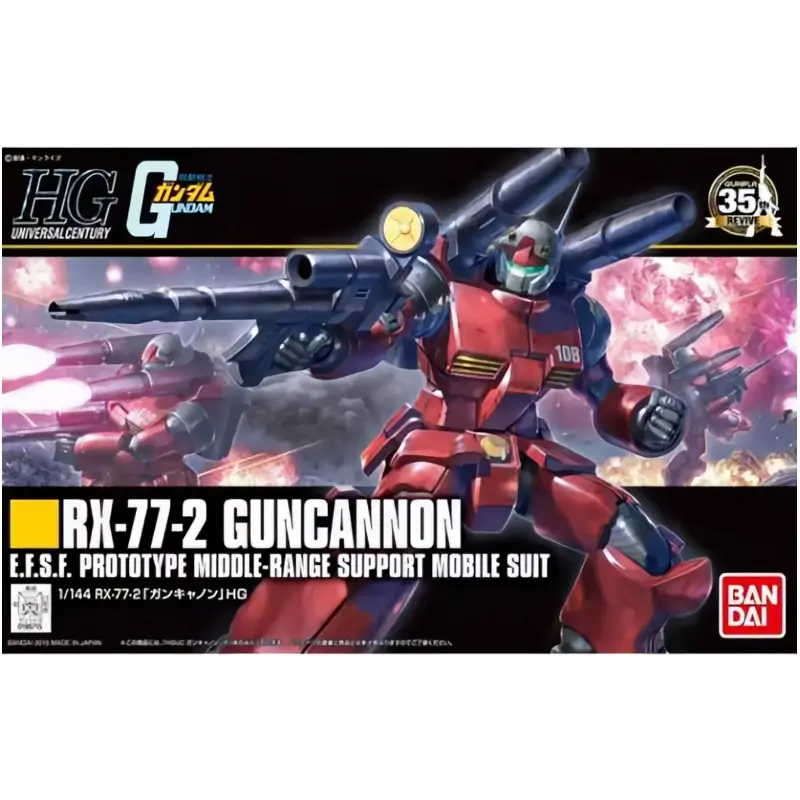 Thumbnail: HGUC 1/144 Guncannon RX-77 Laser Cannon Gundam