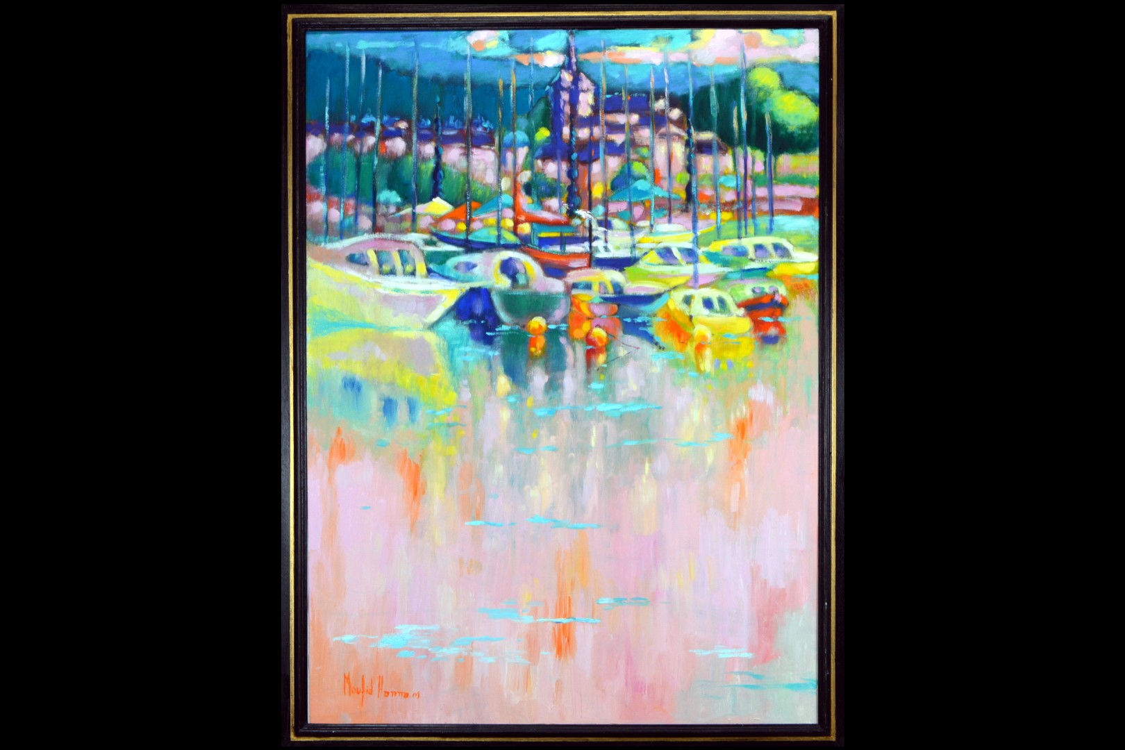 Reflet rose de Genève