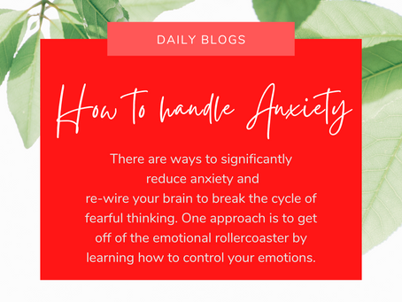 Best Ways To Handle Anxiety