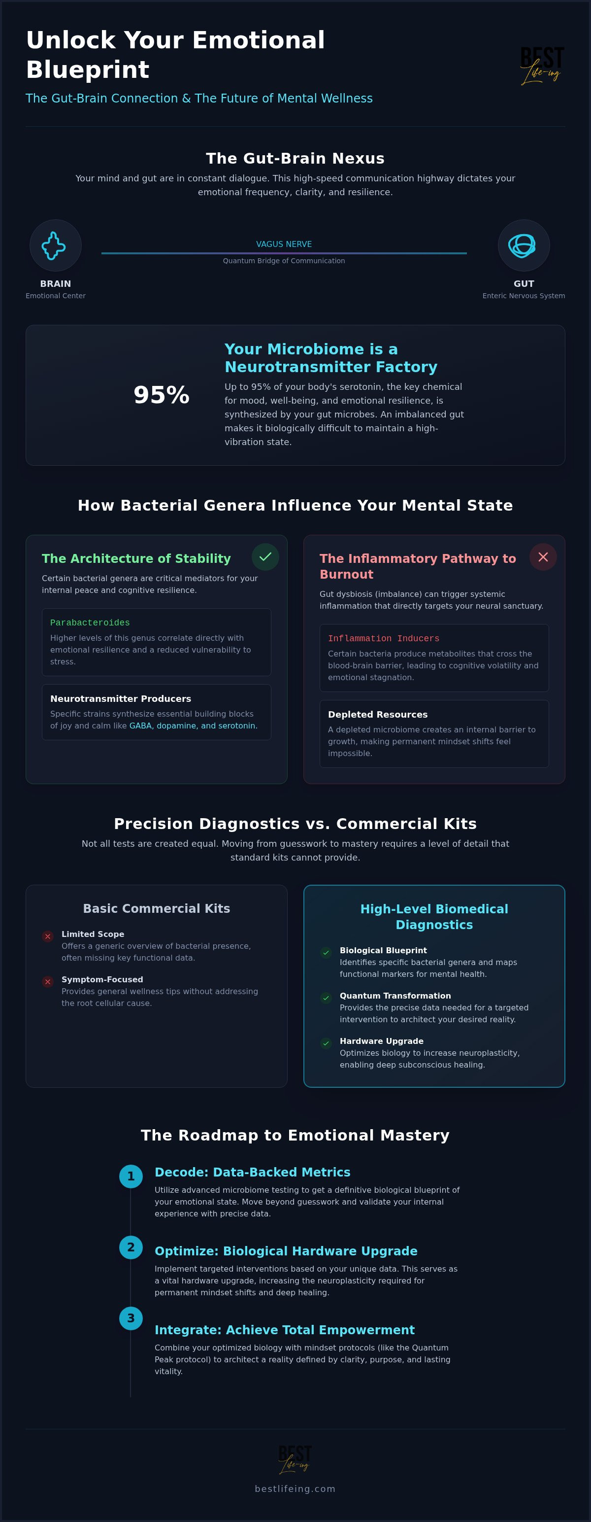 Microbiome testing for mental health