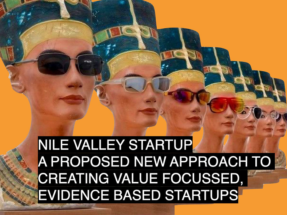 The Nile Valley Startup: A Proposed New Approach to Creating Evidence-Based, Value Focussed Startups