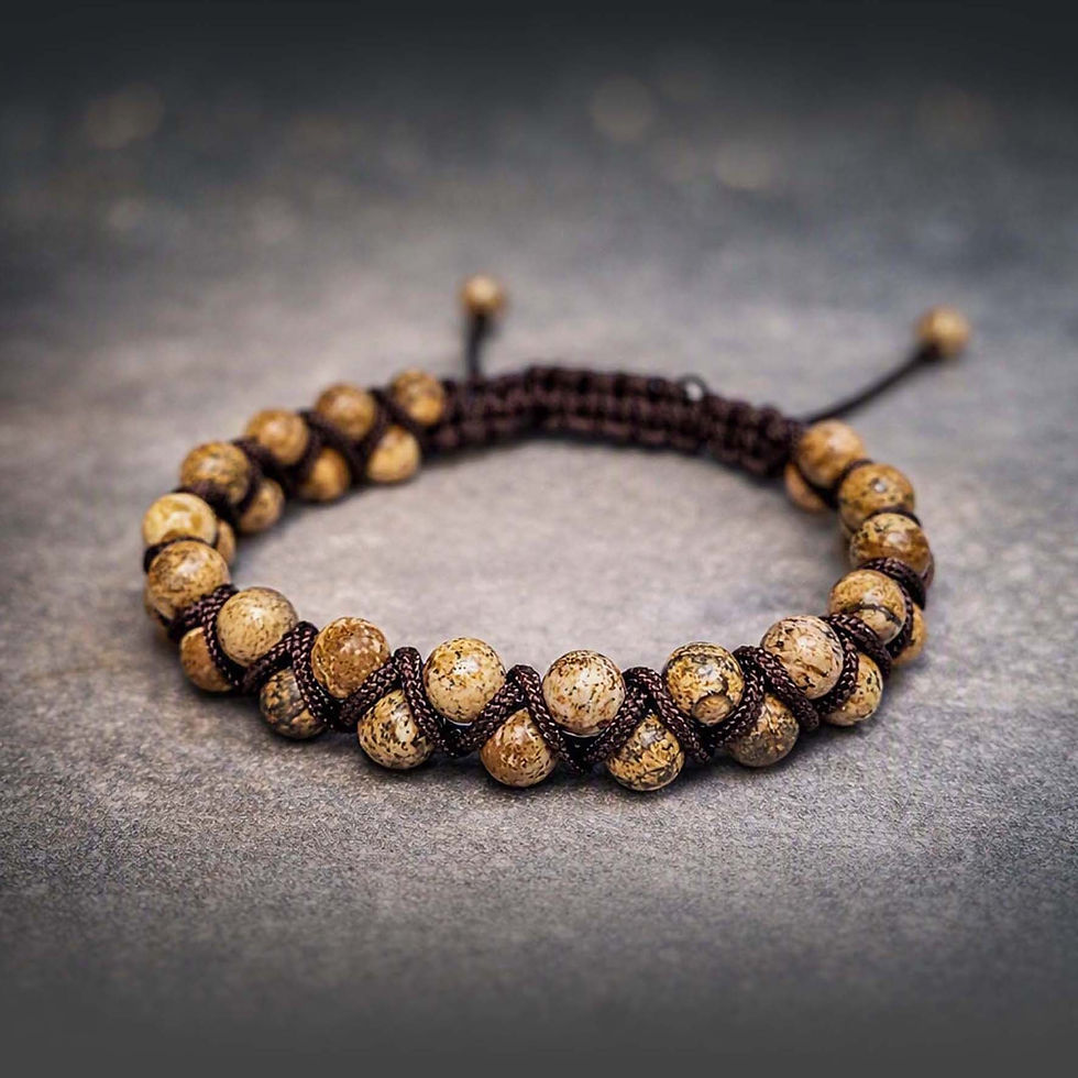 Picture Jasper Beads