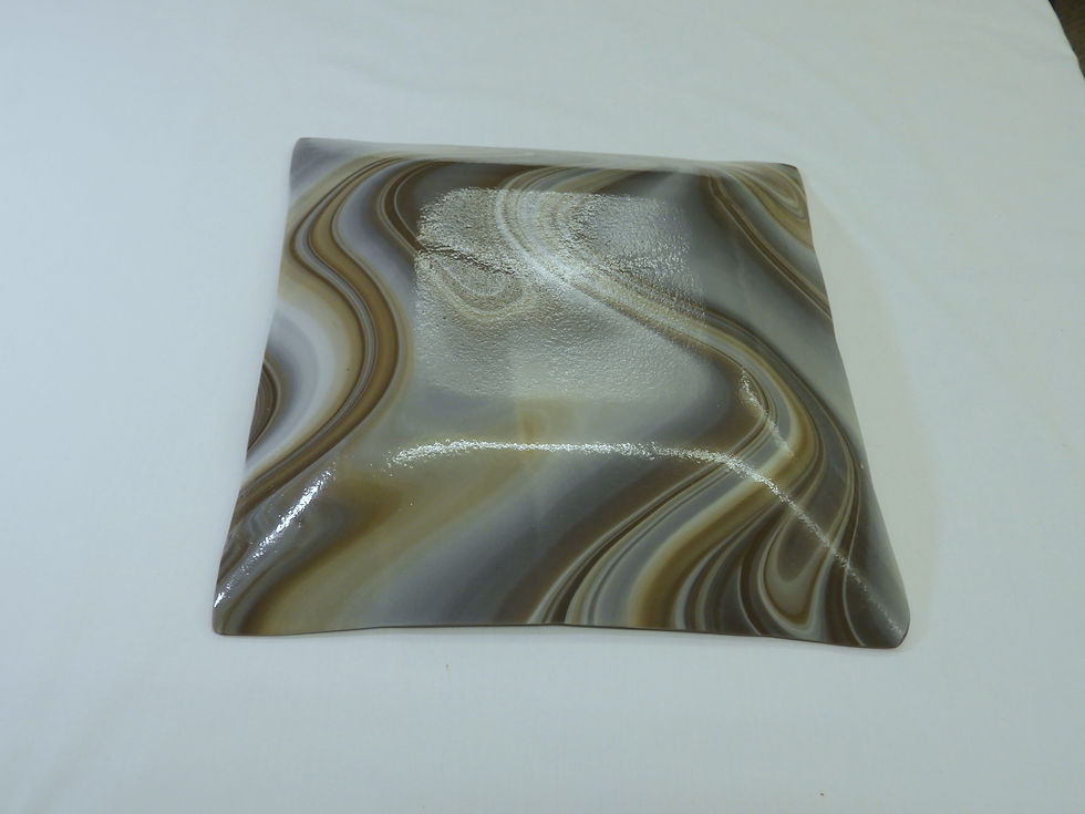 Thumbnail: Brown and White Swirl Pattern Bowl