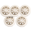 Thumbnail: 5 Pack 4.5 "Diamond Cup wheels Double row Concrete and Stone grinders