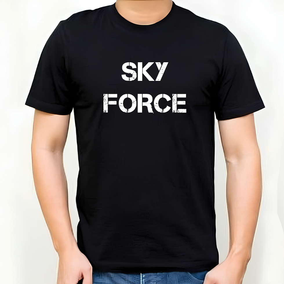 Thumbnail: Skyforce T-Shirt – Adventure-Ready Aviation Graphic Tee for Men & Women | Unisex