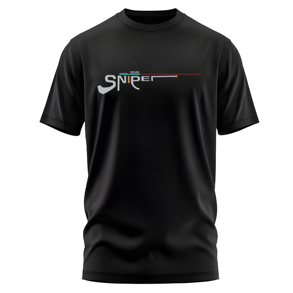 Sniper Printed Cotton Round T shirt For Men