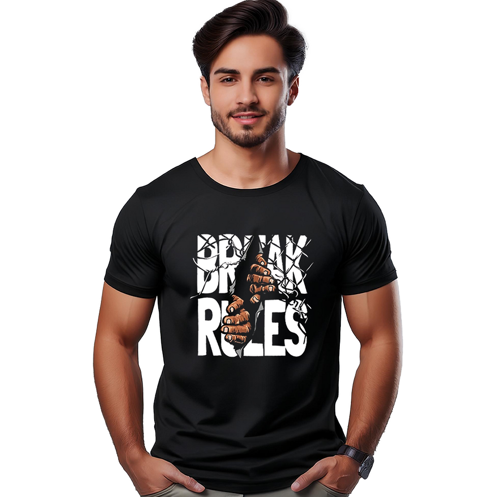 थंबनेल: Classic Black Cotton T-Shirt | Comfortable, Breathable Everyday Casual Wear