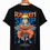 Thumbnail: Skymung Cotton Unisex T-Shirt with Anime Printed Round Neck Half Sleeve (Black)