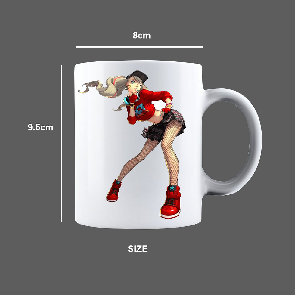 Thumbnail: Ann Takamaki's Dancing Anime Coffee Mug 350ml | For Anime Love And Gifting