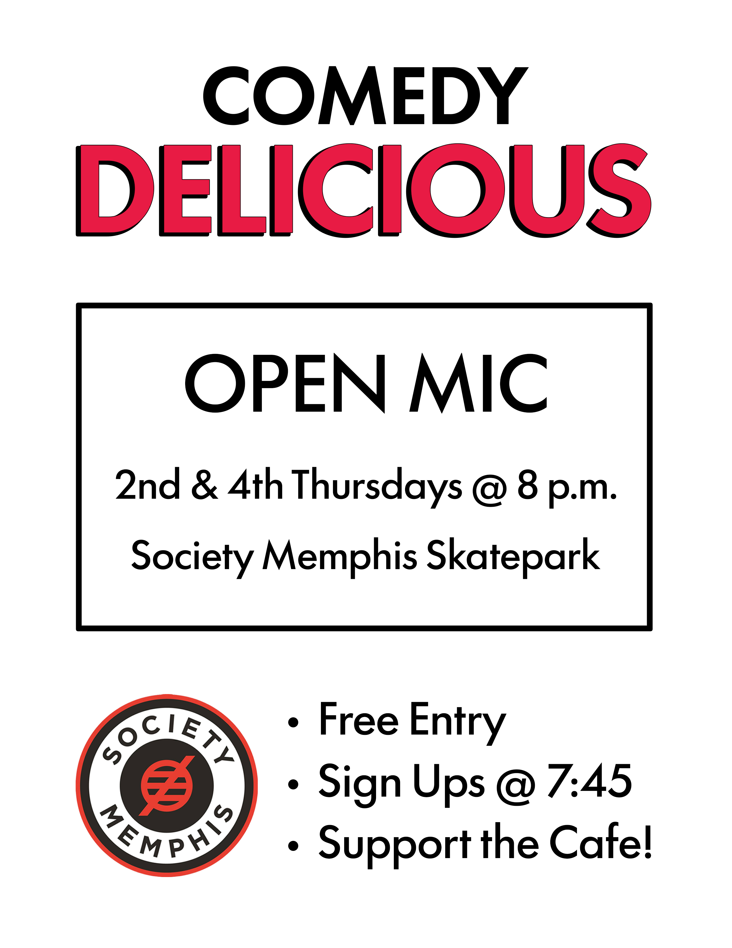 Comedy Delicous Open Mic
