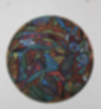 #104 "Bird/fish Ceramic Medallion