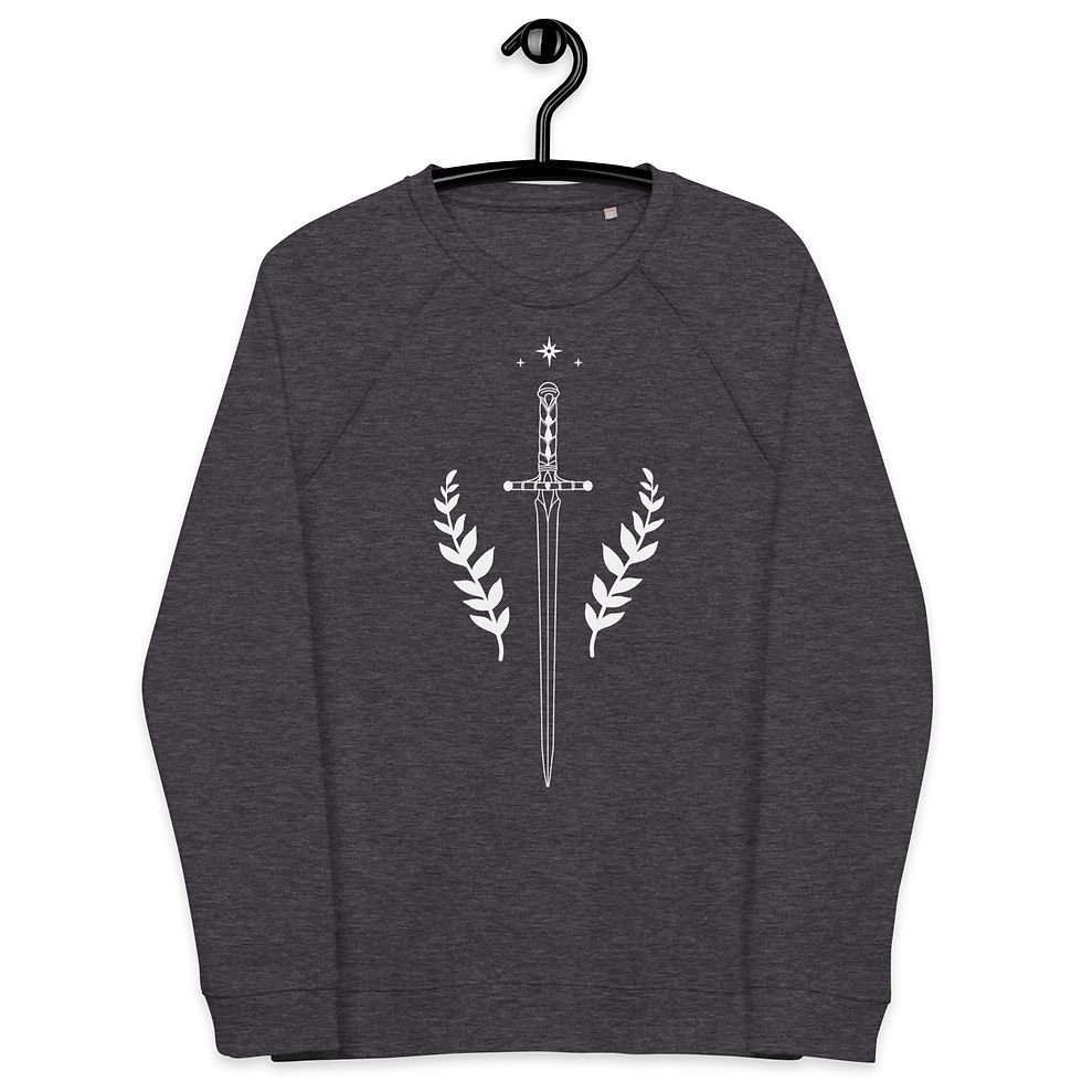 Thumbnail: Ferns & Dagger Unisex organic raglan sweatshirt