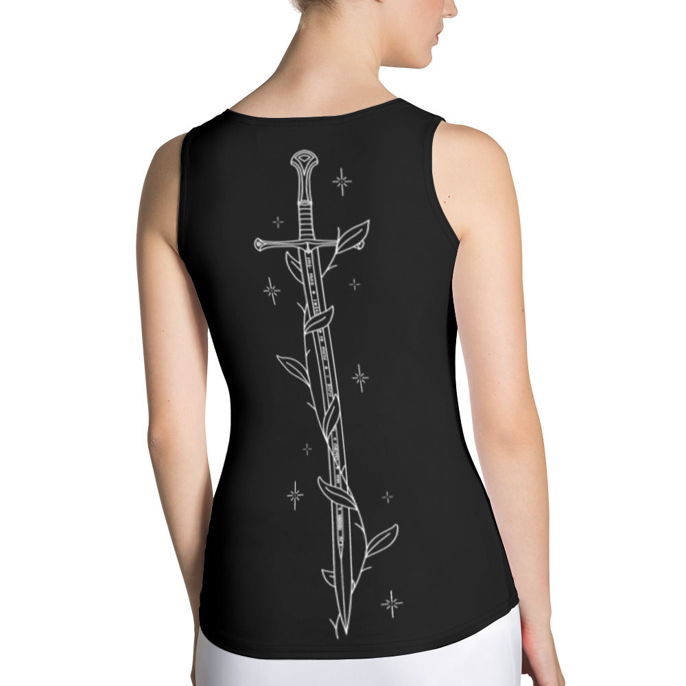 LOTR Sword back tank top