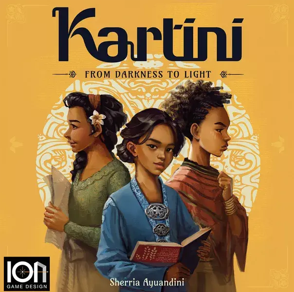 Spielecover mit ruhiger Motivik und drei gezeichneten Menschen.