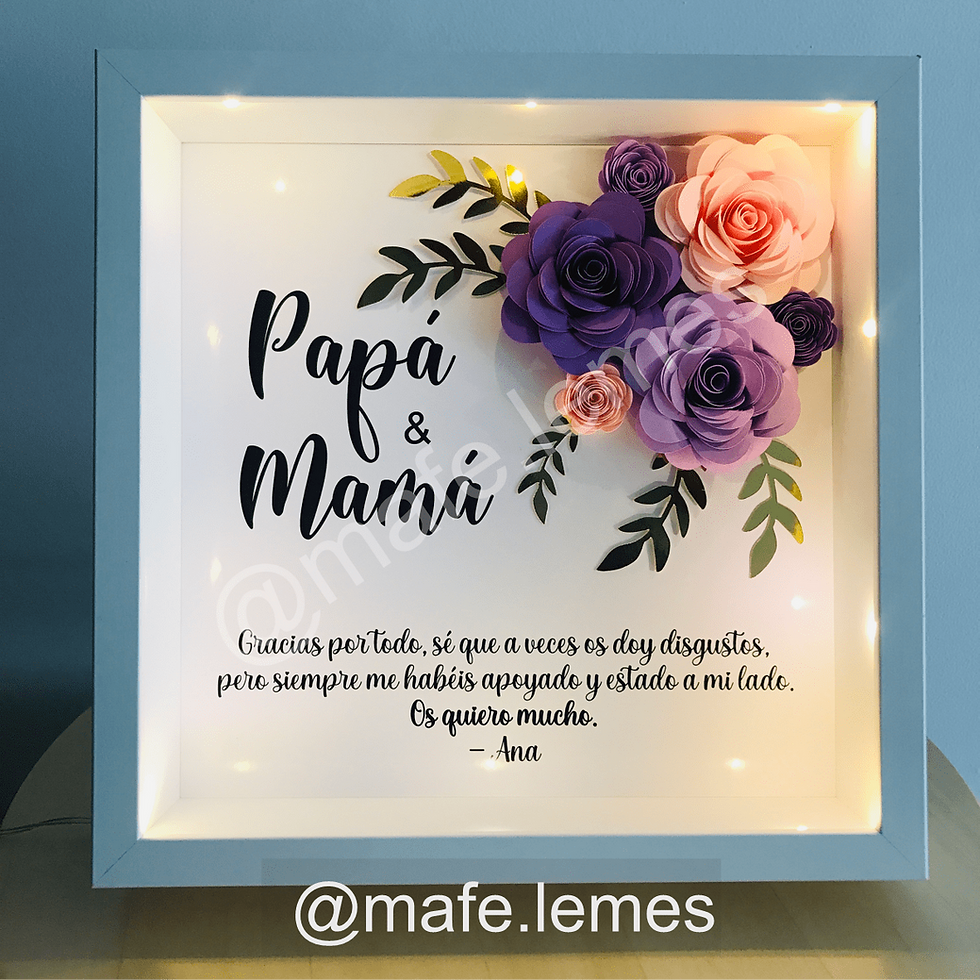 Miniatura: Cuadro esquina flores #1 +Luz