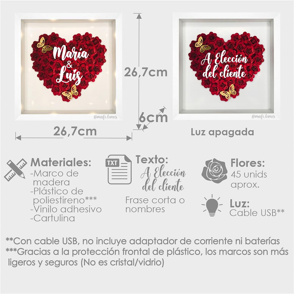 Miniatura: Cuadro Corazón flores