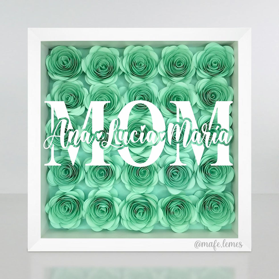 Miniatura: Cuadro MOM + nombres personalizados (25 flores)