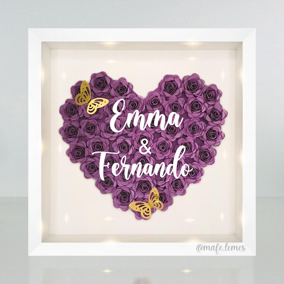Miniatura: Cuadro Corazón flores