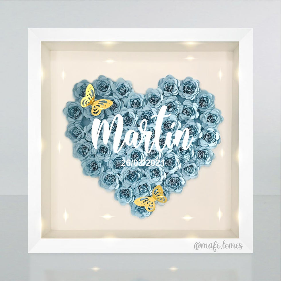 Miniatura: Cuadro Corazón flores