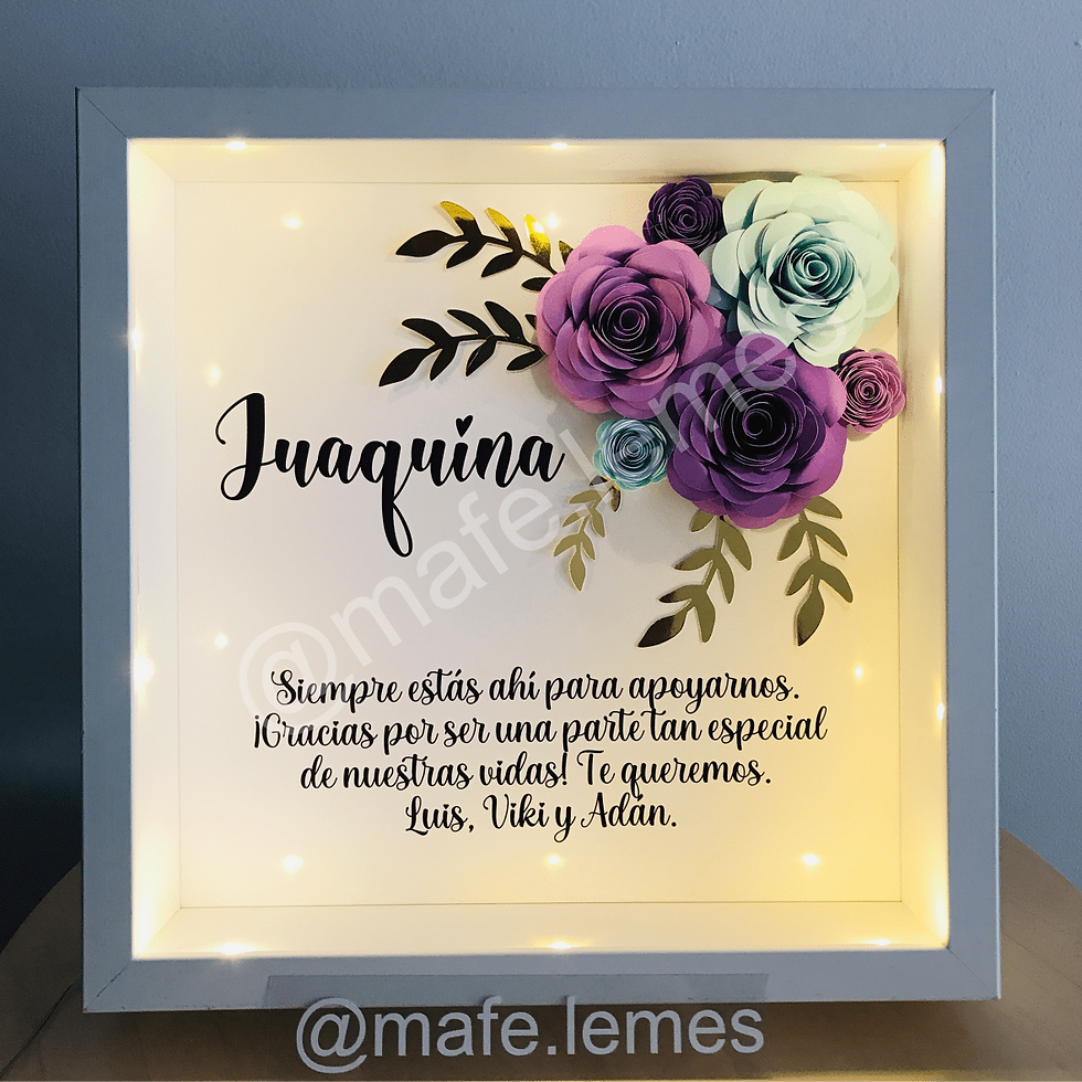 Miniatura: Cuadro esquina flores #1 +Luz