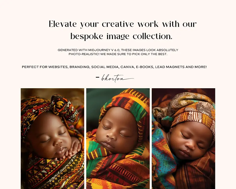 Thumbnail: Sleeping African American Babies in Kente Cloth
