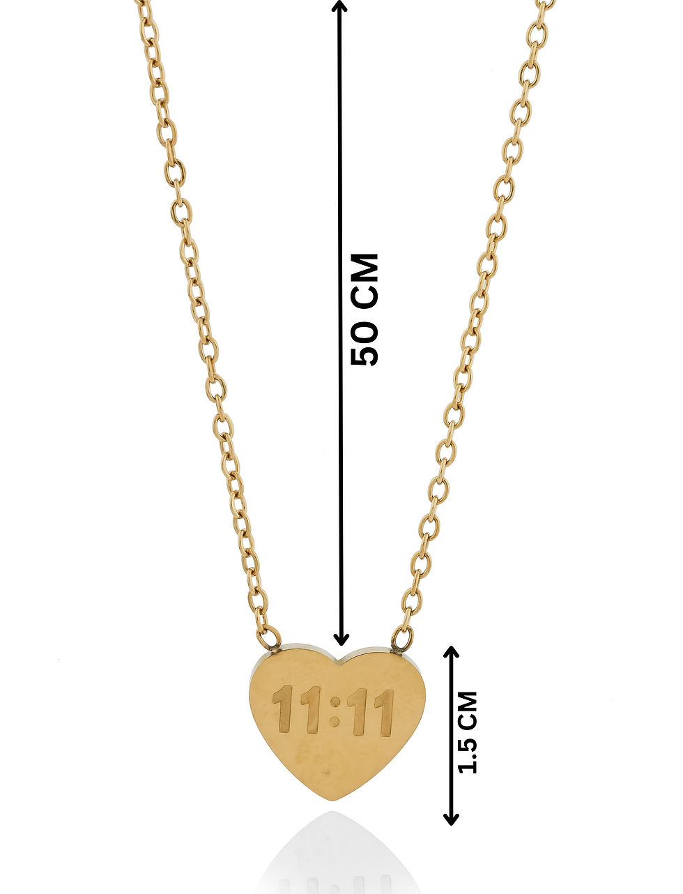 Thumbnail: 11:11 Angel Number Heart Necklace