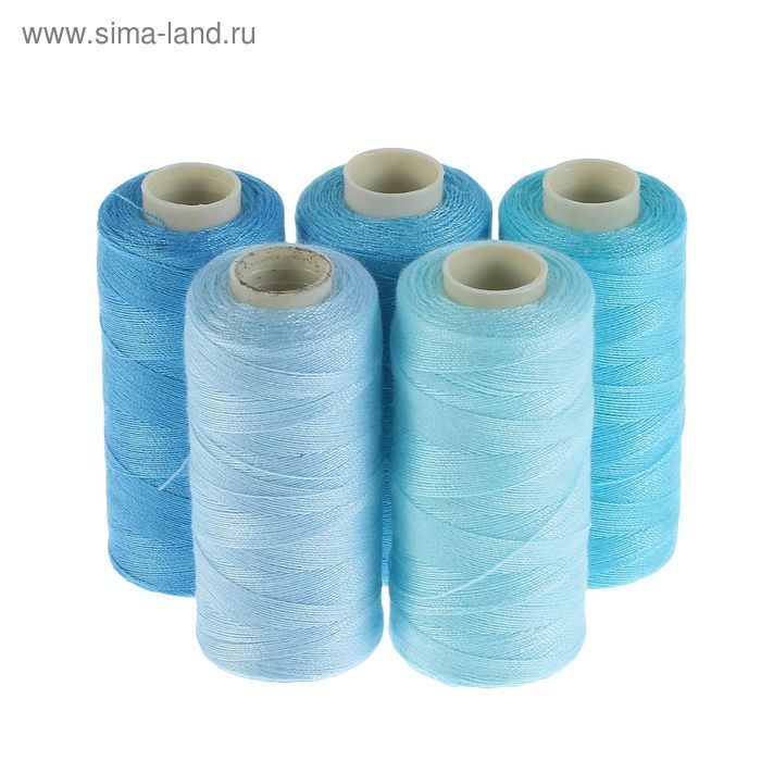 Миниатюра: Набор ниток, 5шт, 40S/2, 300м, 100% полиэстер