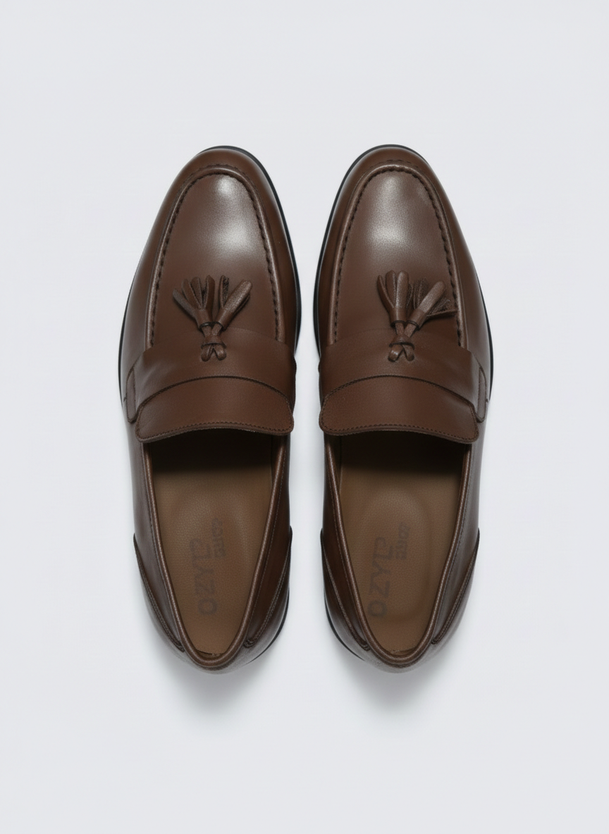 Miniature : Mocassins à Glands en Cuir