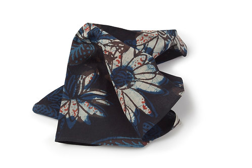 Cotton Block Printed Pocket Square