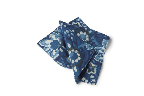 Indigo Pocket Square