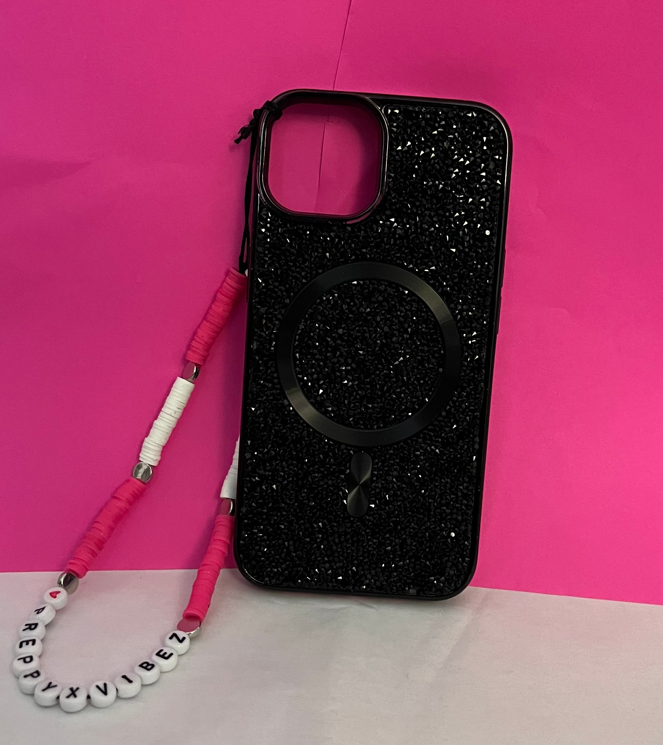 Pink phone charm