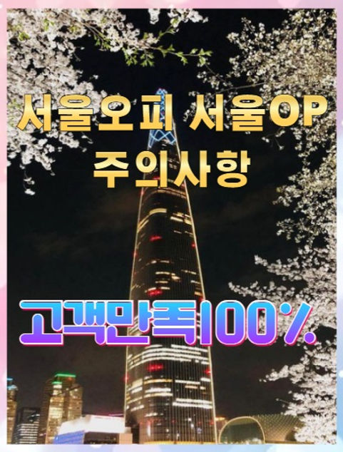 서울오피 주의사항