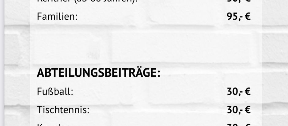 Mitgliedsbeiträge