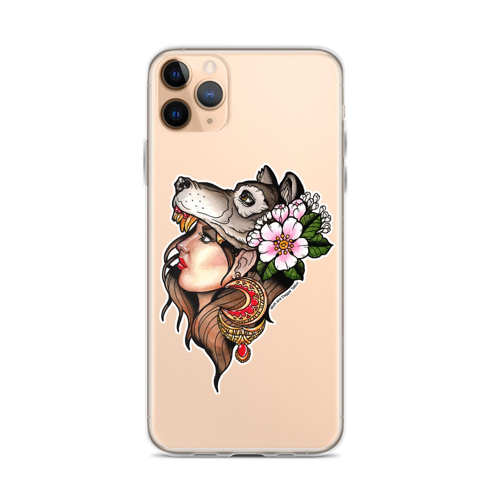 Thumbnail: Wolfgirl iPhone Case