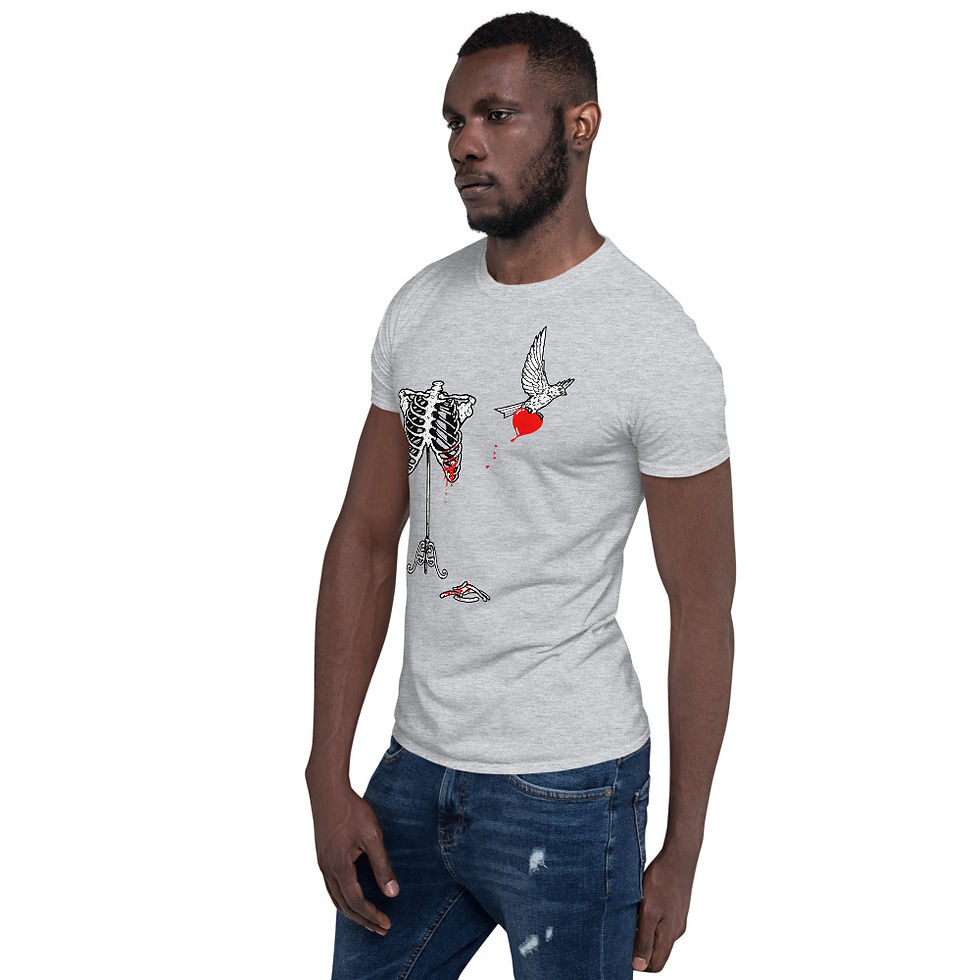 Thumbnail: Birdcage Short-Sleeve Unisex Cotton Tee