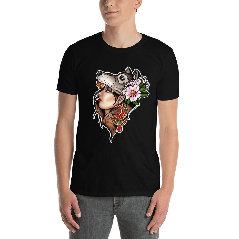 Thumbnail: Unisex Softstyle Wolfgirl Tee