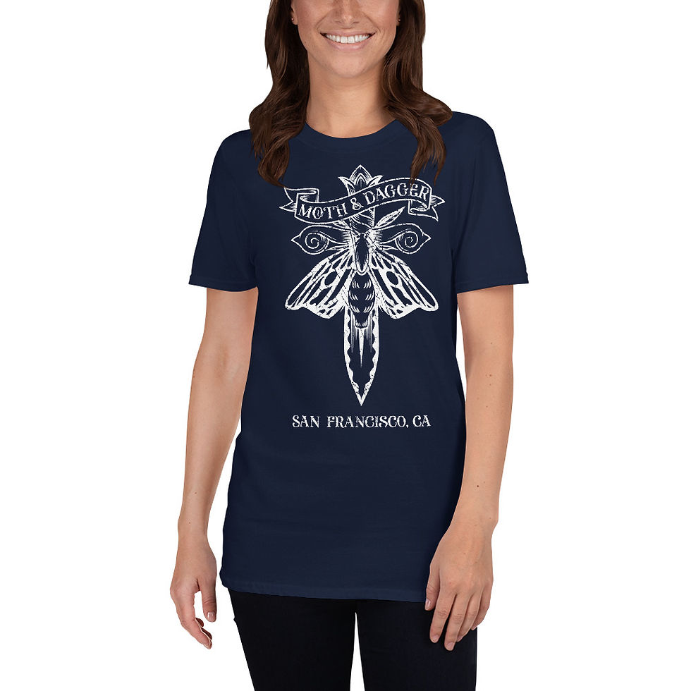 Thumbnail: Distressed Moth Short-Sleeve Unisex T-Shirt
