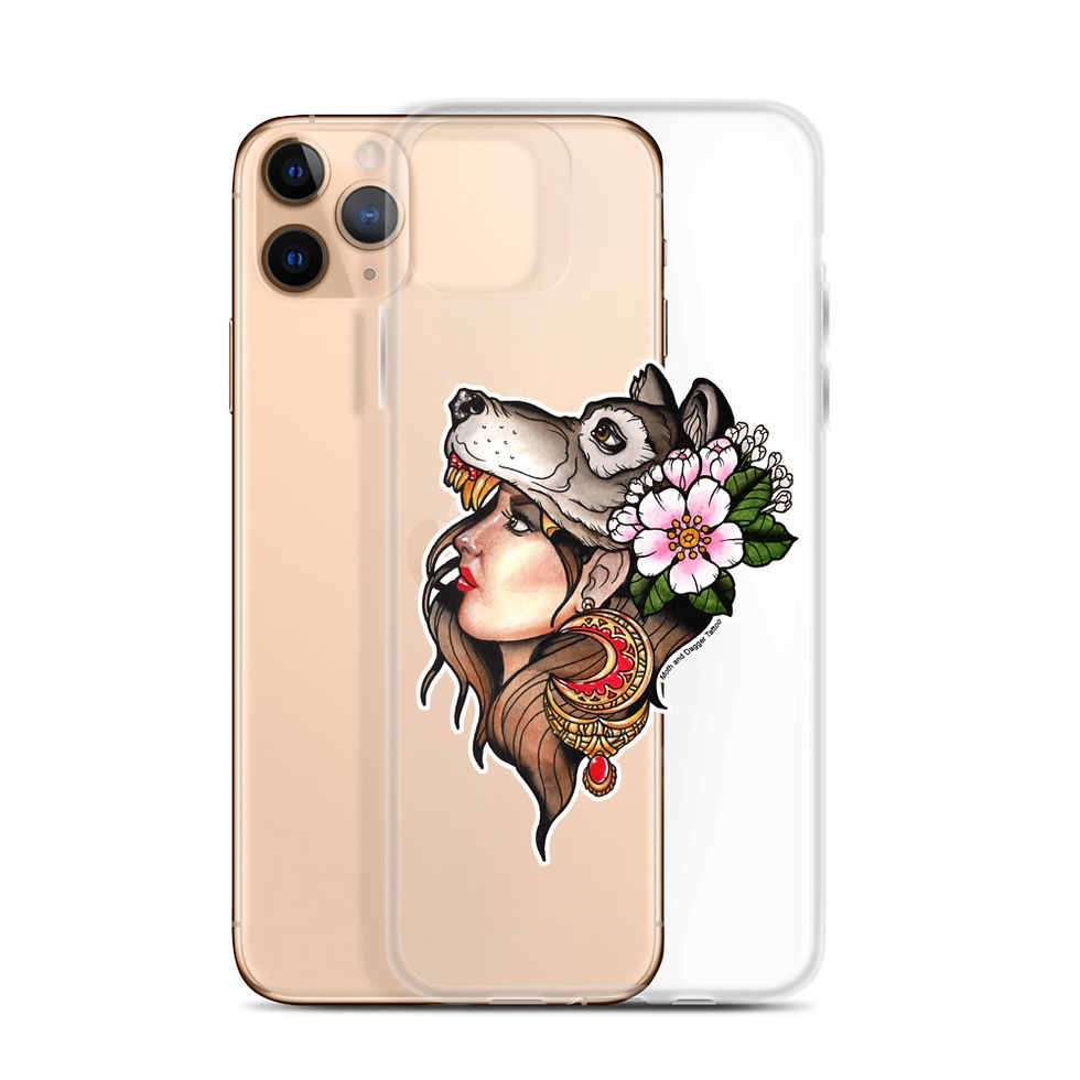 Thumbnail: Wolfgirl iPhone Case