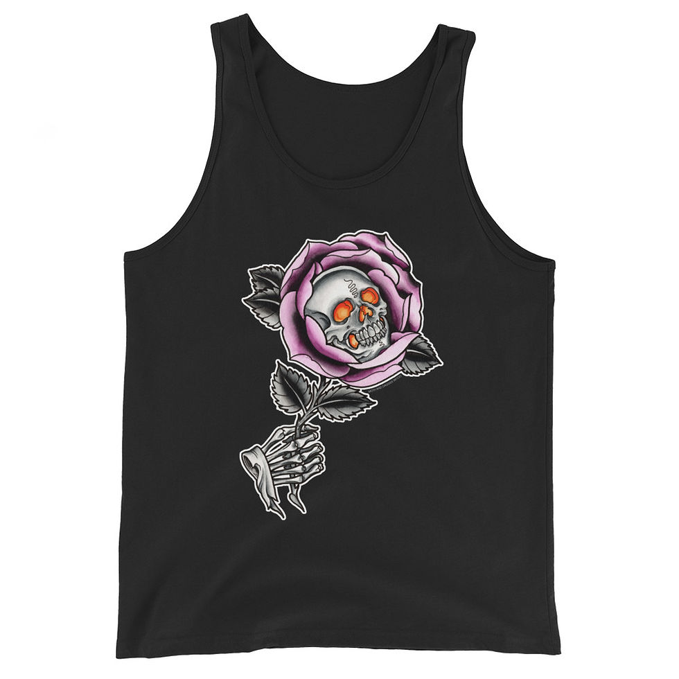 Thumbnail: Skull Rose Unisex Tank