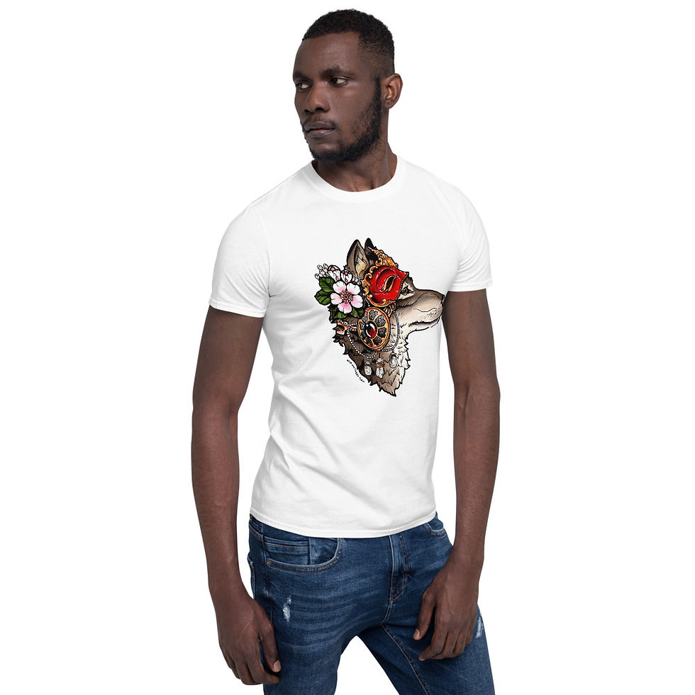 Thumbnail: Unisex Softstyle Wolfmask Tee