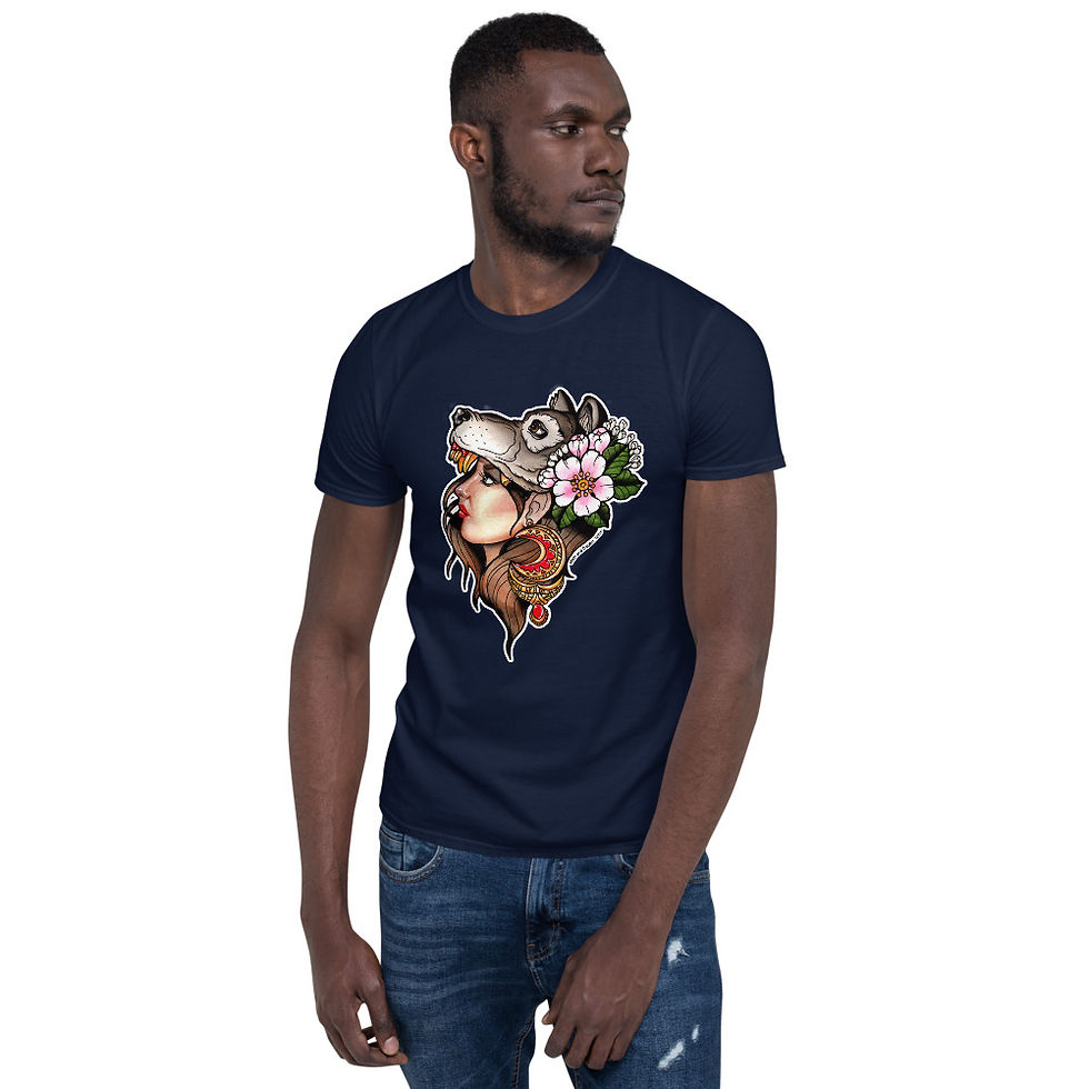 Thumbnail: Unisex Softstyle Wolfgirl Tee