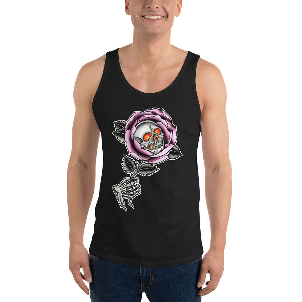 Thumbnail: Skull Rose Unisex Tank